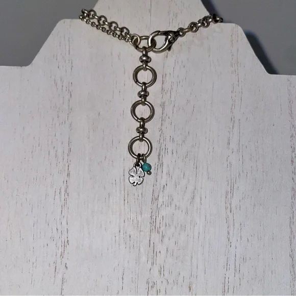 Lucky Brand Silver Peace Pendant Necklace - Picture 3 of 5